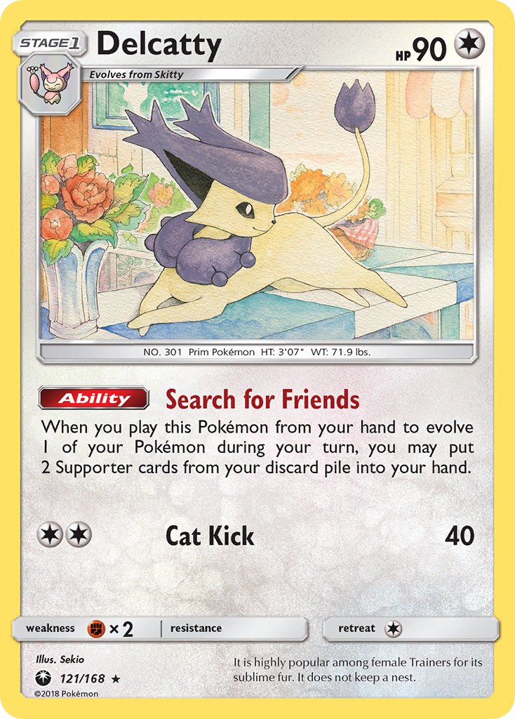 Delcatty (121/168) (Theme Deck Exclusive) [Sun & Moon: Celestial Storm] | Good Games Adelaide SA