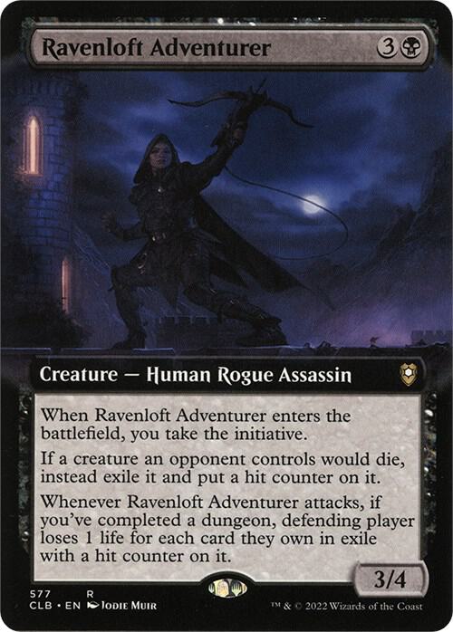 Ravenloft Adventurer Extended Art 577 (Commander Legends: Battle for Baldur's Gate)  - Foil | Good Games Adelaide SA