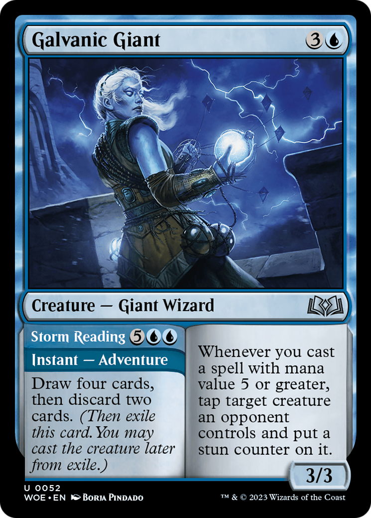 Galvanic Giant // Storm Reading [Wilds of Eldraine] | Good Games Adelaide SA