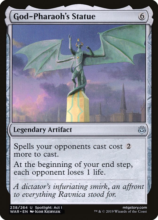 God-Pharaoh's Statue 238 (War of the Spark)  - Foil | Good Games Adelaide SA