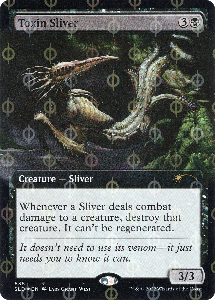 Toxin Sliver (Extended Art) (Step-and-Compleat Foil) [Secret Lair Drop Promos] | Good Games Adelaide SA