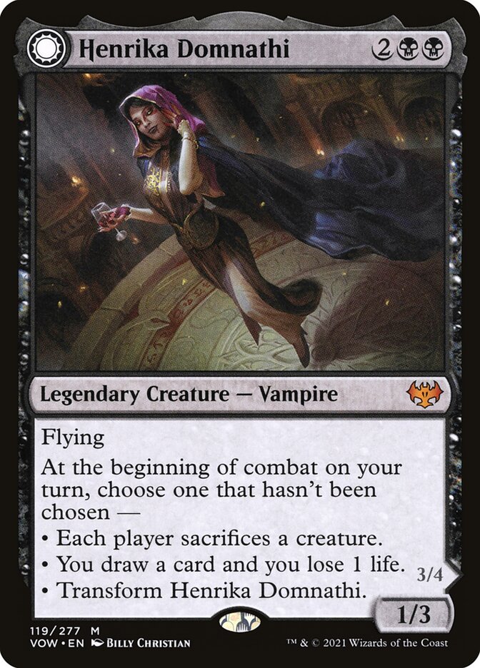 Henrika Domnathi // Henrika, Infernal Seer 119 (Innistrad: Crimson Vow)  - Foil | Good Games Adelaide SA