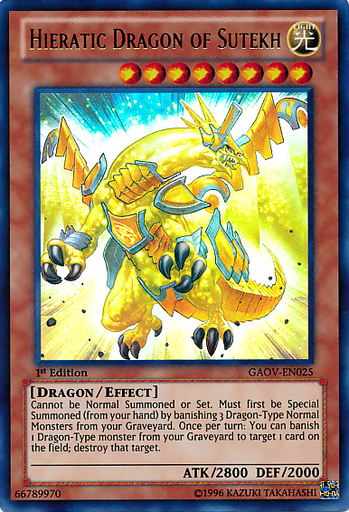 Hieratic Dragon of Sutekh [GAOV-EN025] Ultra Rare | Good Games Adelaide SA