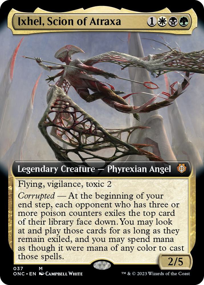 Ixhel, Scion of Atraxa 37 (Commander: Phyrexia: All Will Be One)  - Extended Art | Good Games Adelaide SA