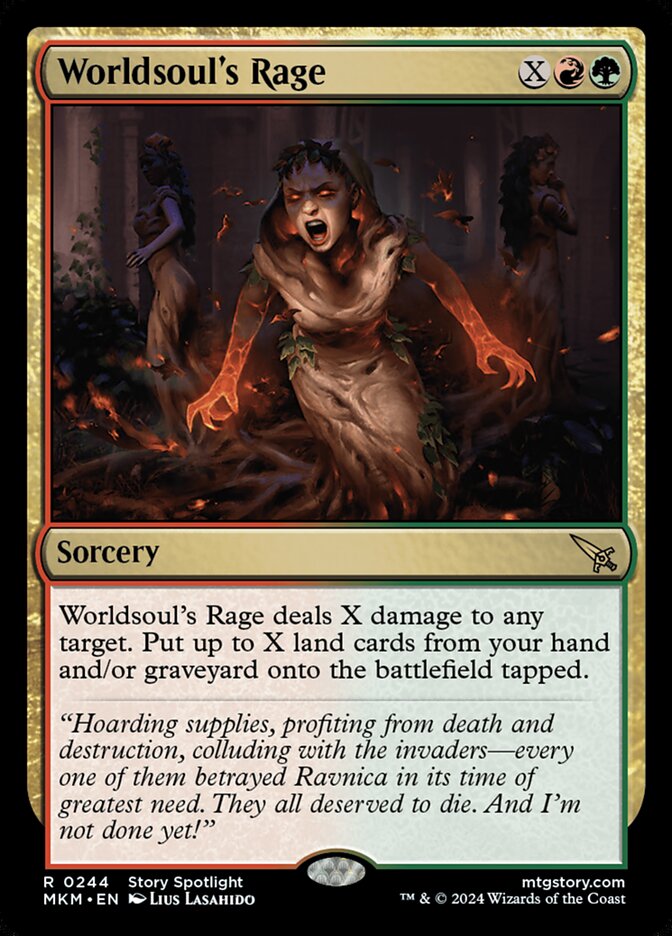 Worldsoul's Rage 244 (Murders at Karlov Manor)  - Foil | Good Games Adelaide SA