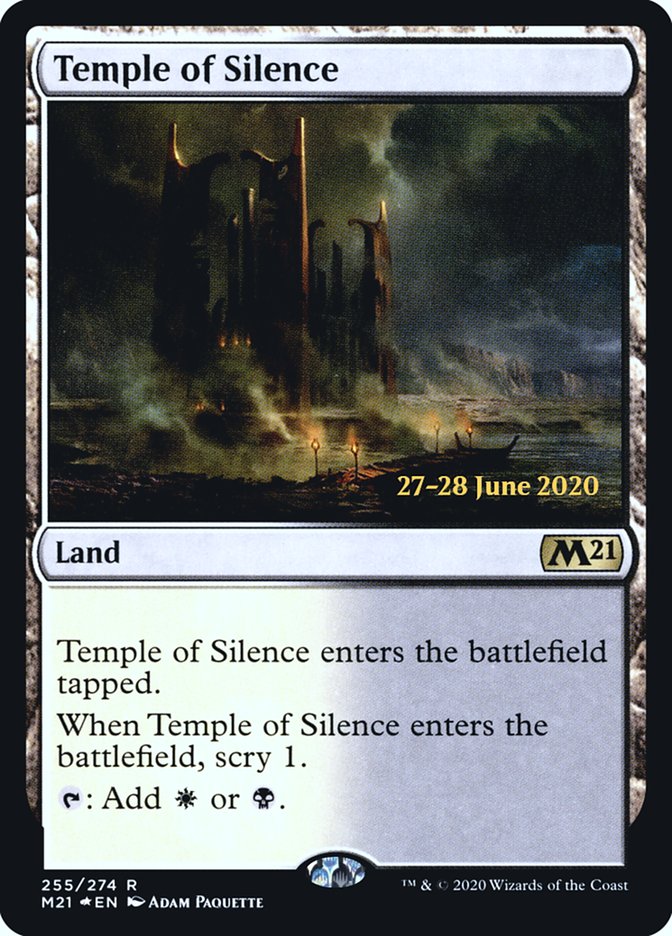 Temple of Silence  [Core Set 2021 Prerelease Promos] | Good Games Adelaide SA