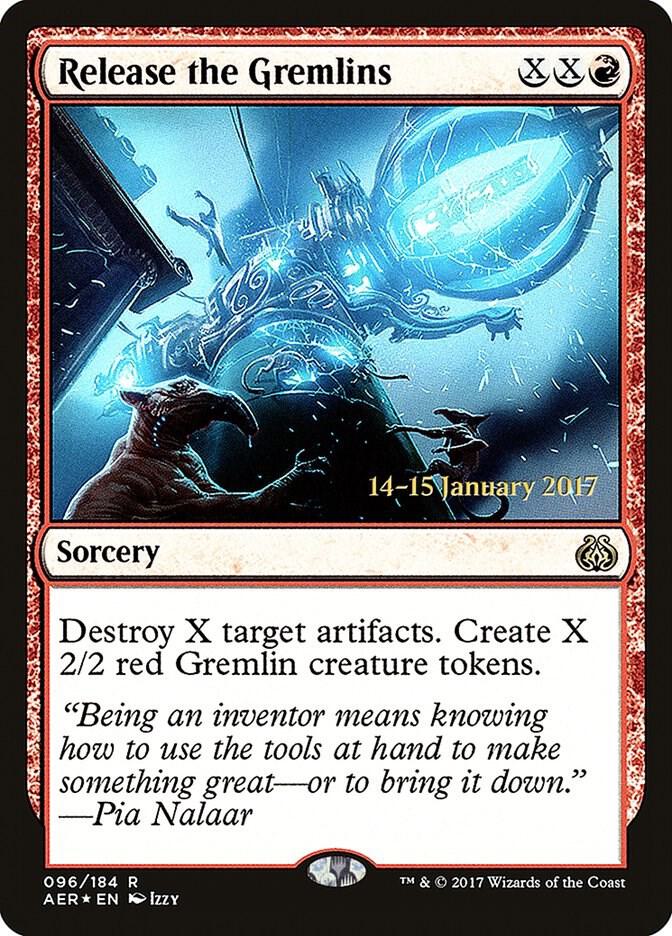 Release the Gremlins 96 (Prerelease Cards)  - Foil | Good Games Adelaide SA