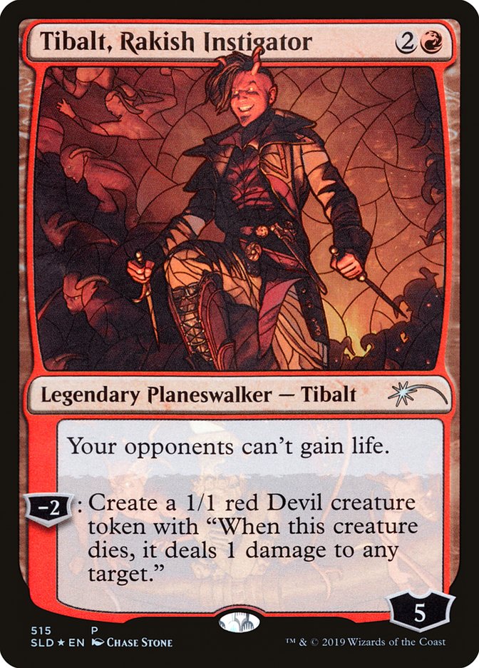 Tibalt, Rakish Instigator (Stained Glass) [Secret Lair Drop Promos] | Good Games Adelaide SA