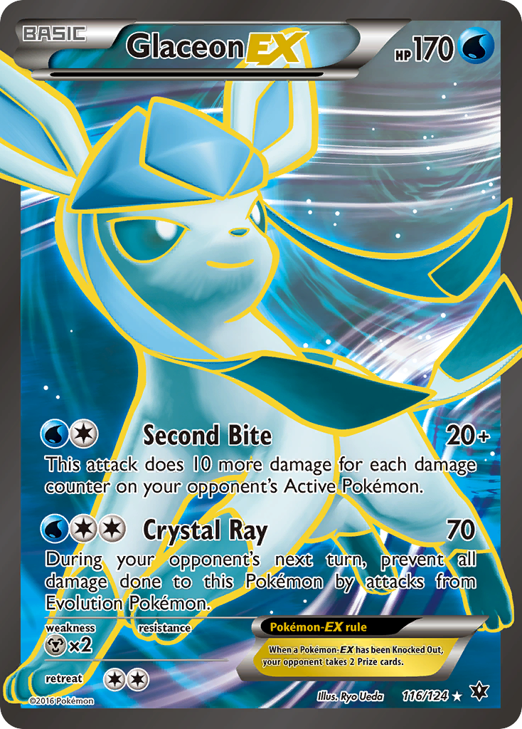 Glaceon EX (116/124) [XY: Fates Collide] | Good Games Adelaide SA