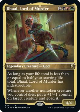 Bhaal Lord of Murder Foil Etched 527 (Commander Legends: Battle for Baldur's Gate)  - Foil | Good Games Adelaide SA