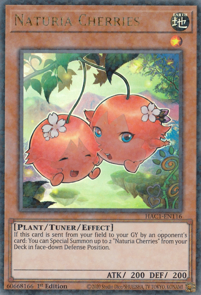 Naturia Cherries (Duel Terminal) [HAC1-EN116] Parallel Rare | Good Games Adelaide SA