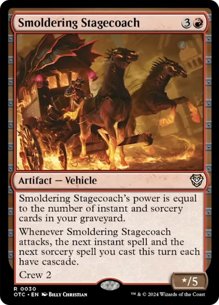 Smoldering Stagecoach [Outlaws of Thunder Junction Commander] | Good Games Adelaide SA