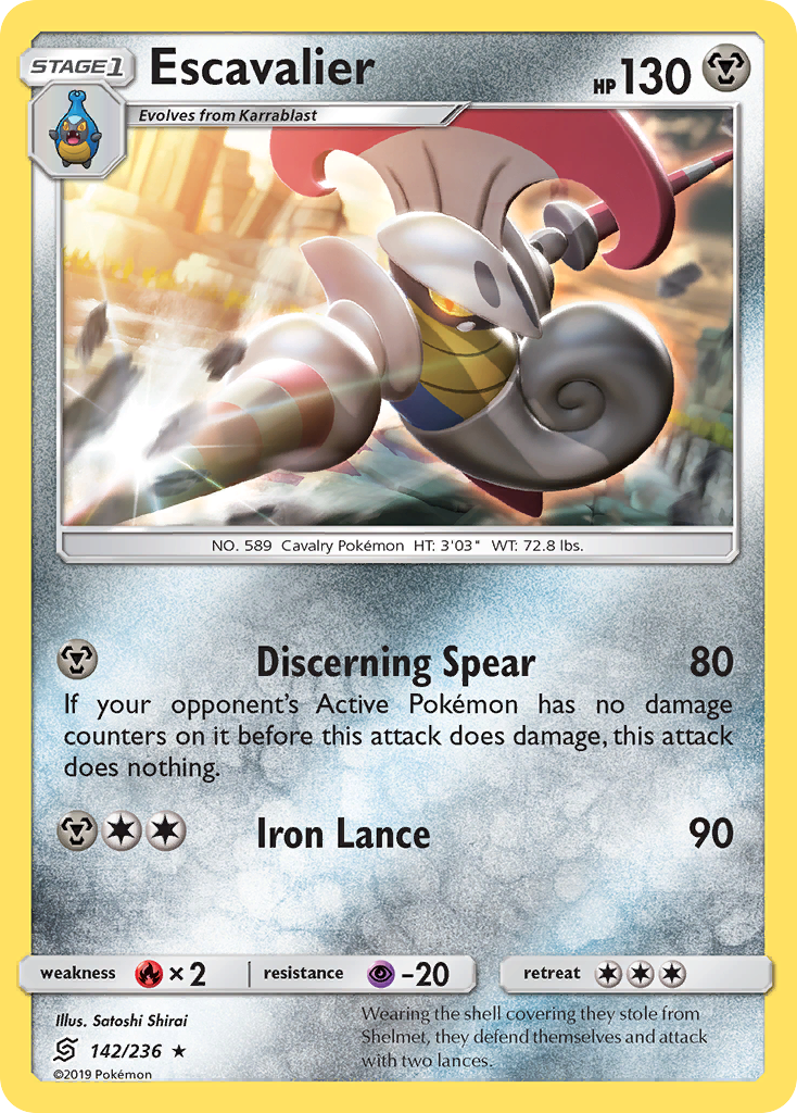 Escavalier (142/236) [Sun & Moon: Unified Minds] | Good Games Adelaide SA