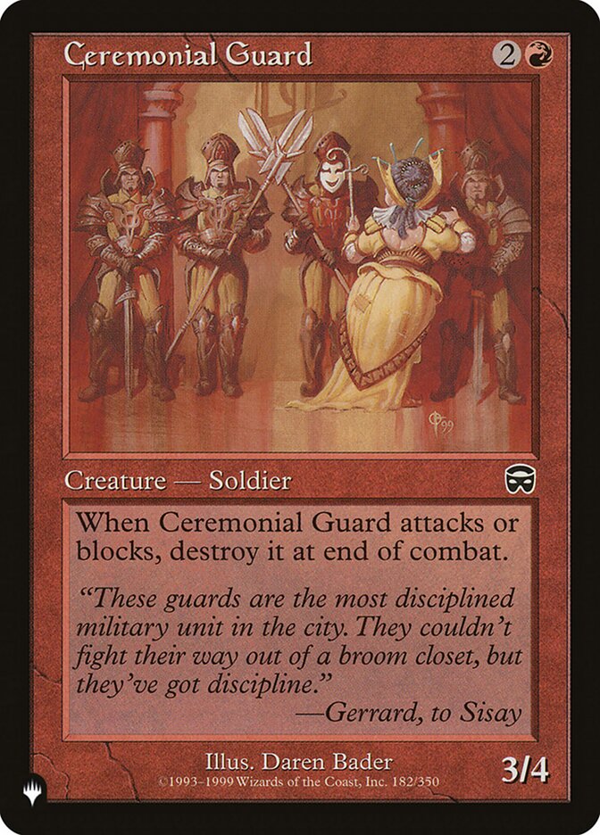 Ceremonial Guard [The List] | Good Games Adelaide SA