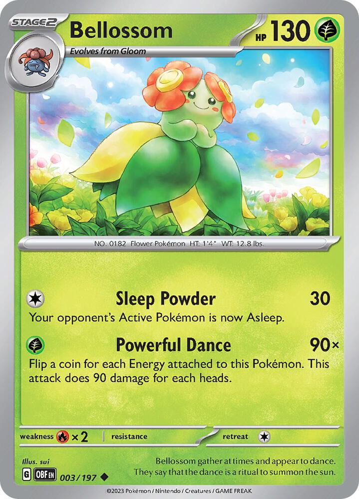Bellossom 003/197 (SV03: Obsidian Flames)  | Good Games Adelaide SA