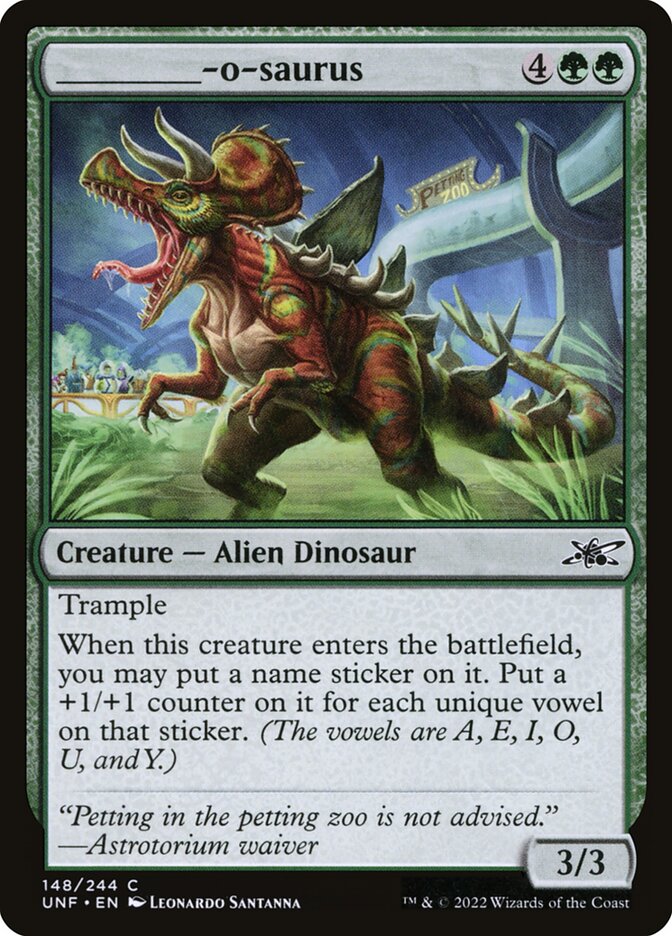 _____-o-saurus 148 (Unfinity)  - Foil | Good Games Adelaide SA