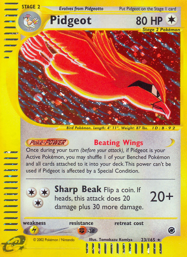 Pidgeot (23/165) [Expedition: Base Set] | Good Games Adelaide SA