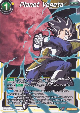 Planet Vegeta (Alternate Art) [BT3-105] | Good Games Adelaide SA