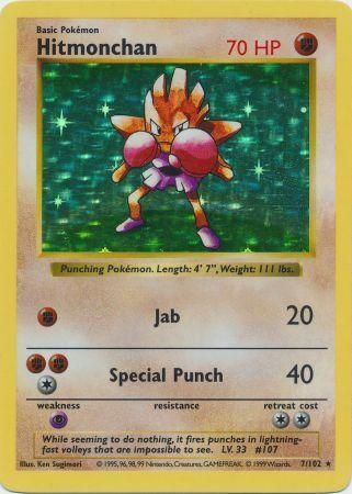 Hitmonchan (7/102) [Base Set Shadowless Unlimited] | Good Games Adelaide SA