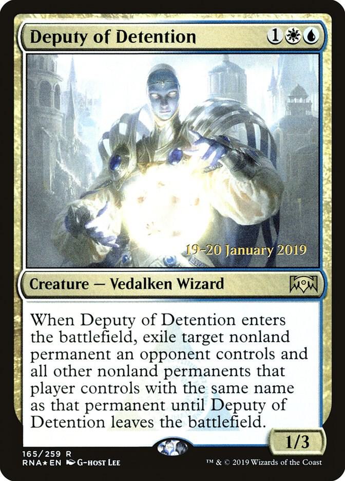 Deputy of Detention 165 (Prerelease Cards)  - Foil | Good Games Adelaide SA