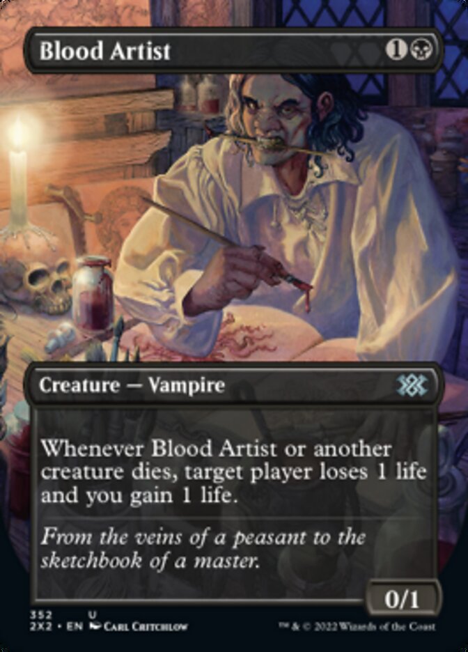 Blood Artist (Borderless Alternate Art) [Double Masters 2022] | Good Games Adelaide SA