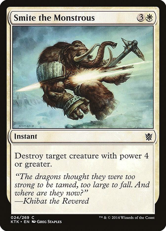 Smite the Monstrous 24 (Khans of Tarkir)  - Foil | Good Games Adelaide SA