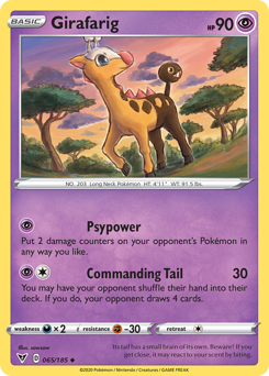 Girafarig (065/185) [Sword & Shield: Vivid Voltage] | Good Games Adelaide SA
