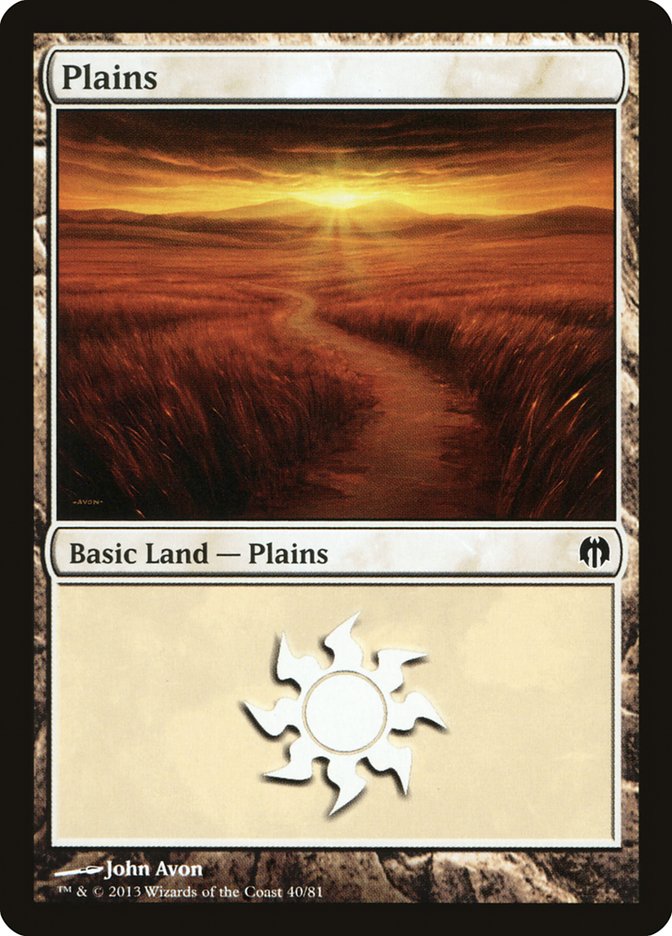 Plains (40) [Duel Decks: Heroes vs. Monsters] | Good Games Adelaide SA