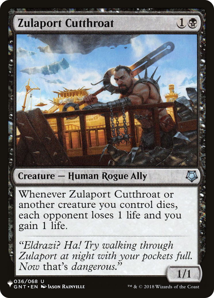 Zulaport Cutthroat [The List Reprints] | Good Games Adelaide SA