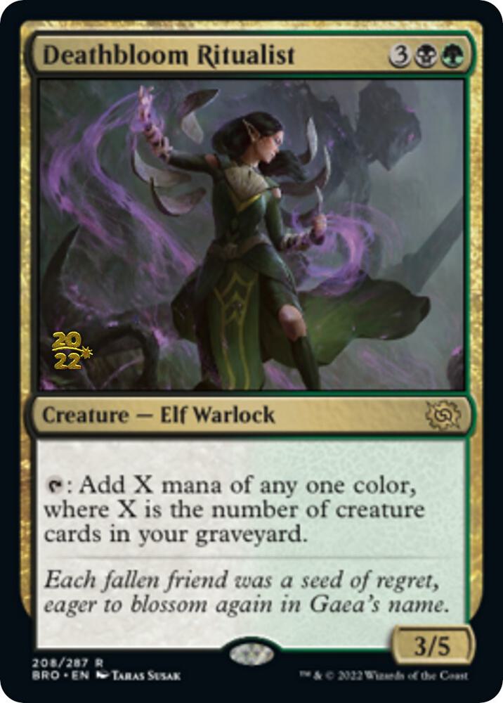 Deathbloom Ritualist 208 (Prerelease Cards)  - Foil | Good Games Adelaide SA