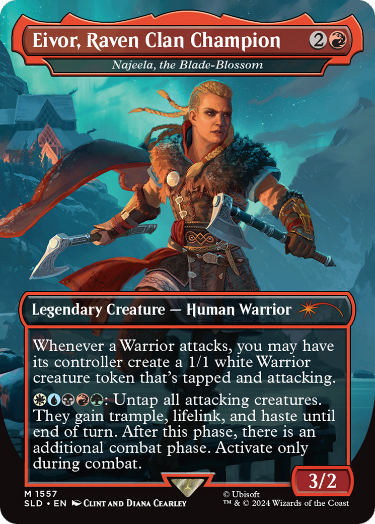 Eivor, Raven Clan Champion - Najeela, the Blade-Blossom [Secret Lair Drop Series] | Good Games Adelaide SA