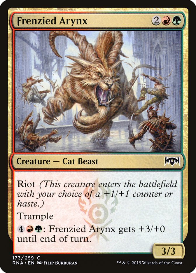 Frenzied Arynx 173 (Ravnica Allegiance)  - Foil | Good Games Adelaide SA