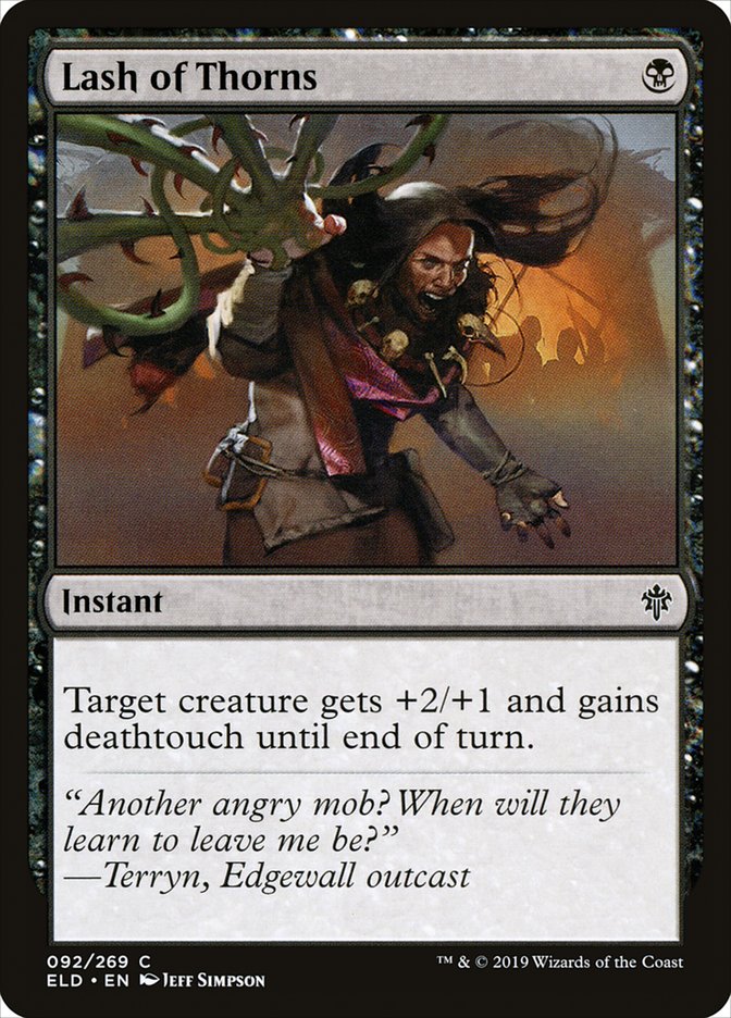 Lash of Thorns 92 (Throne of Eldraine)  - Foil | Good Games Adelaide SA