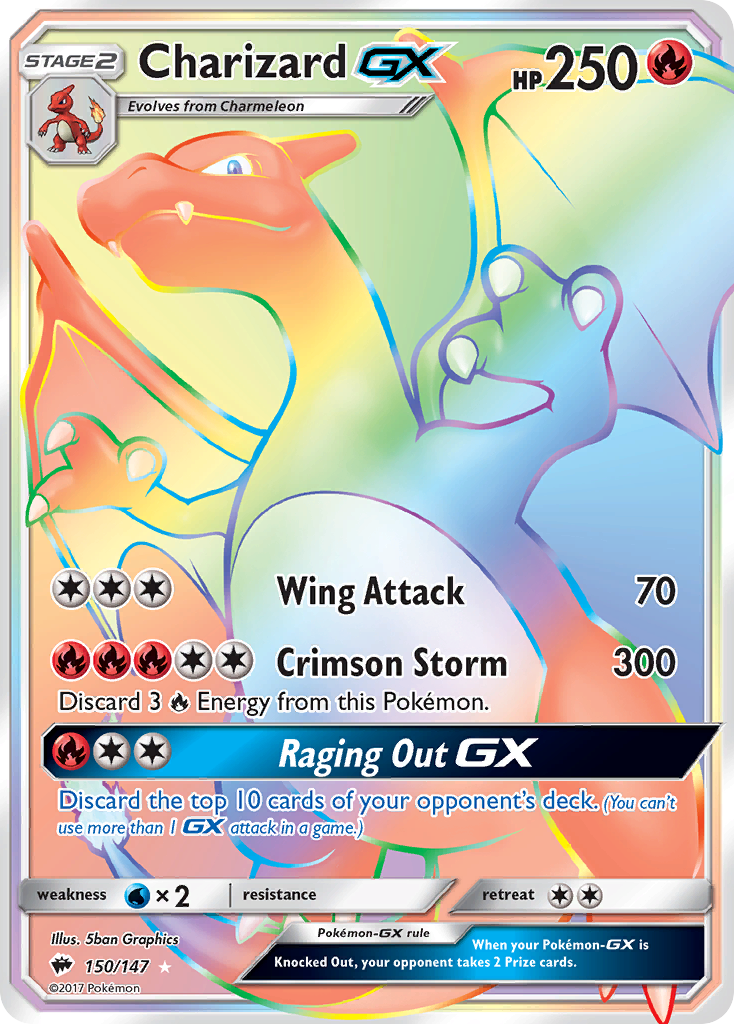 Charizard GX (150/147) [Sun & Moon: Burning Shadows] | Good Games Adelaide SA