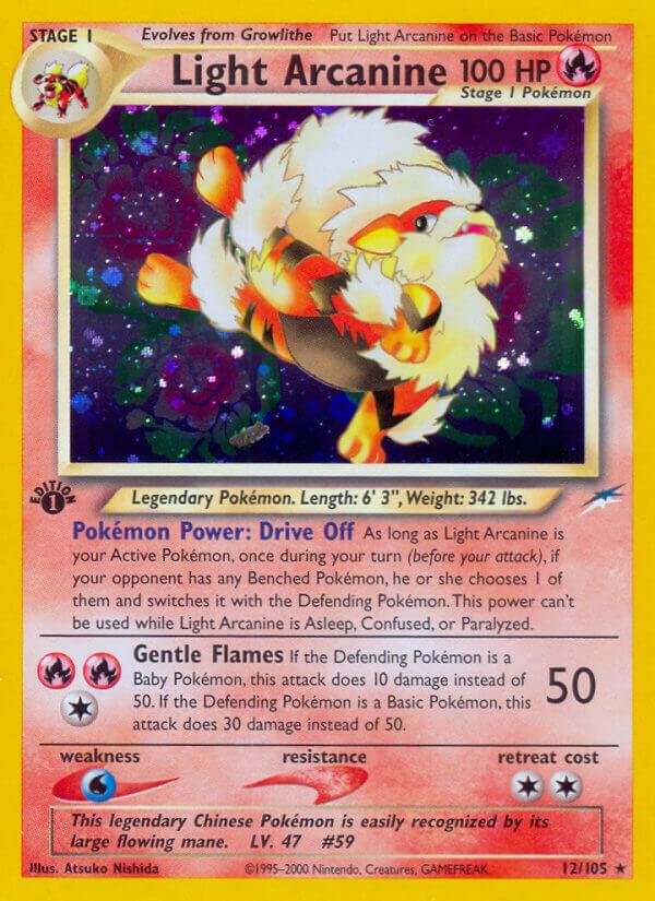 Light Arcanine 012/105 (Neo Destiny)  - 1st Edition Holofoil | Good Games Adelaide SA