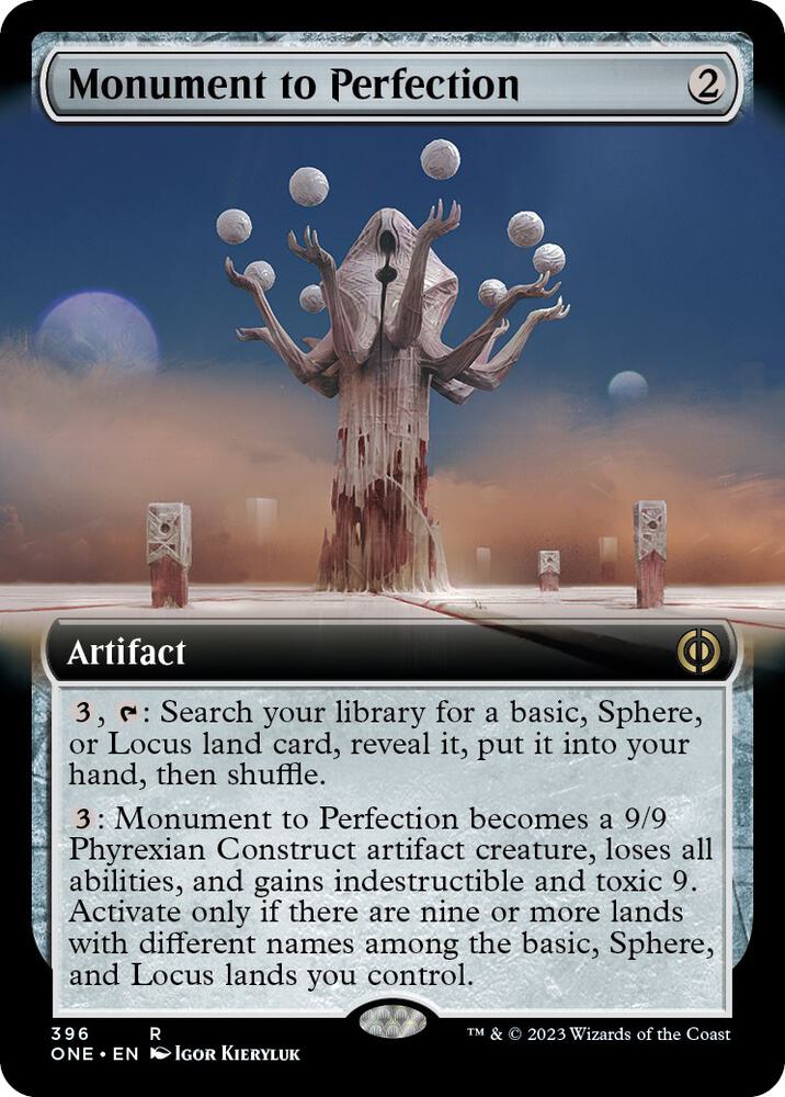 Monument to Perfection 396/271 (Phyrexia: All Will Be One)  - Extended Art Foil | Good Games Adelaide SA