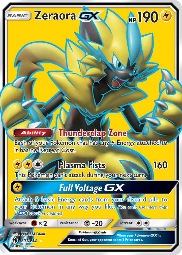 Zeraora GX (201/214) [Sun & Moon: Lost Thunder] | Good Games Adelaide SA