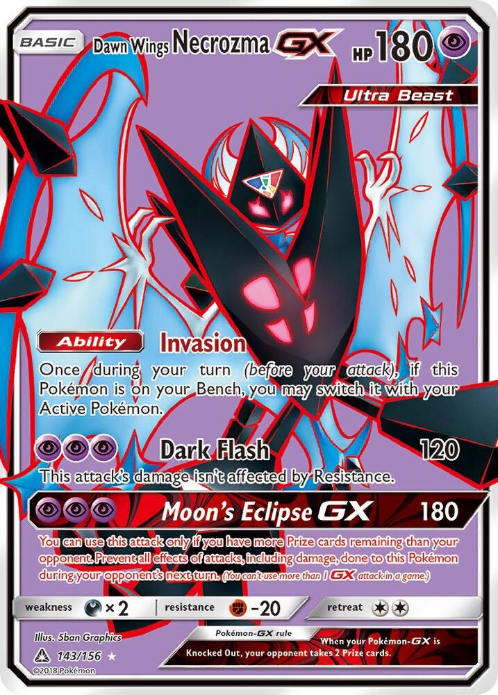 Dawn Wings Necrozma GX Full Art 143/156 (SM - Ultra Prism)  - Holofoil | Good Games Adelaide SA