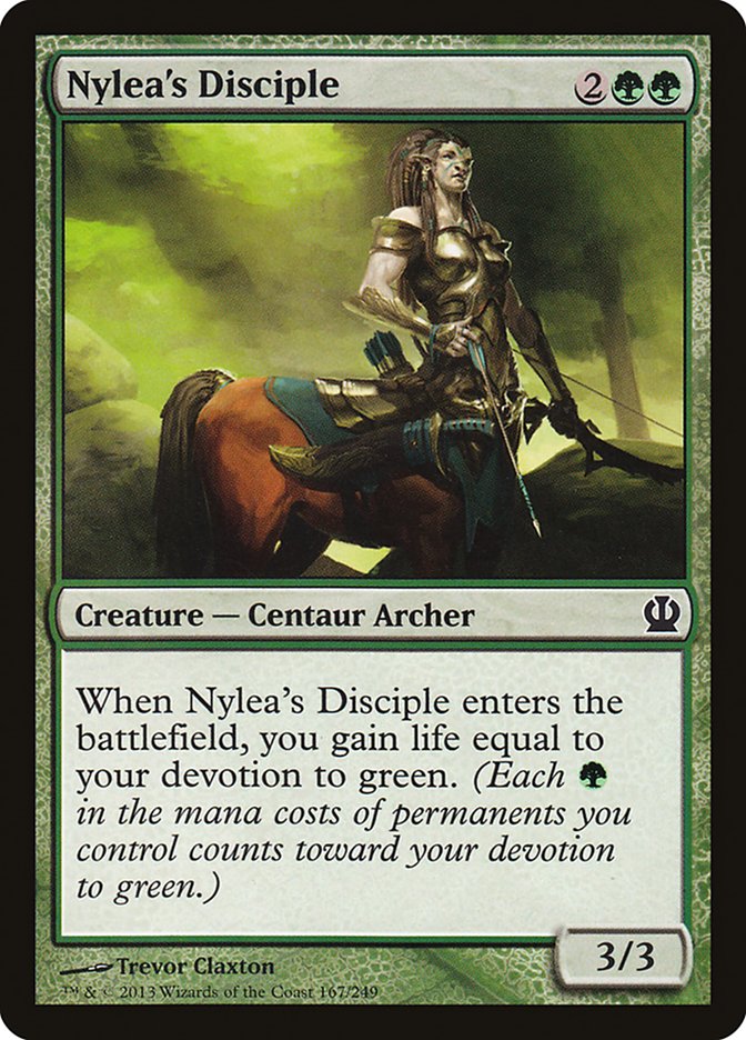Nylea's Disciple 167 (Theros)  - Foil | Good Games Adelaide SA