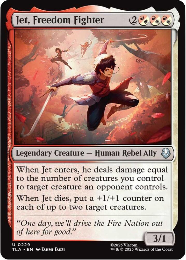 Jet Freedom Fighter 229 (Avatar: The Last Airbender)  - Foil | Good Games Adelaide SA