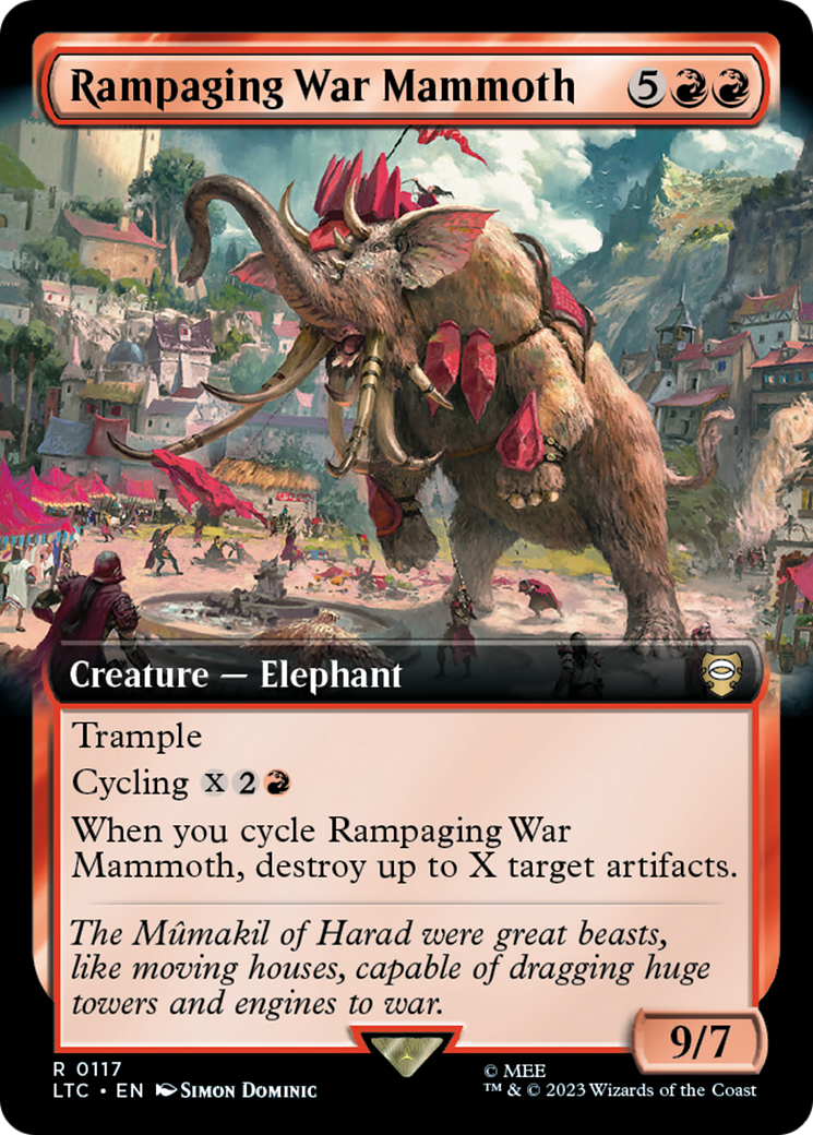 Rampaging War Mammoth (Extended Art) [The Lord of the Rings: Tales of Middle-Earth Commander] | Good Games Adelaide SA