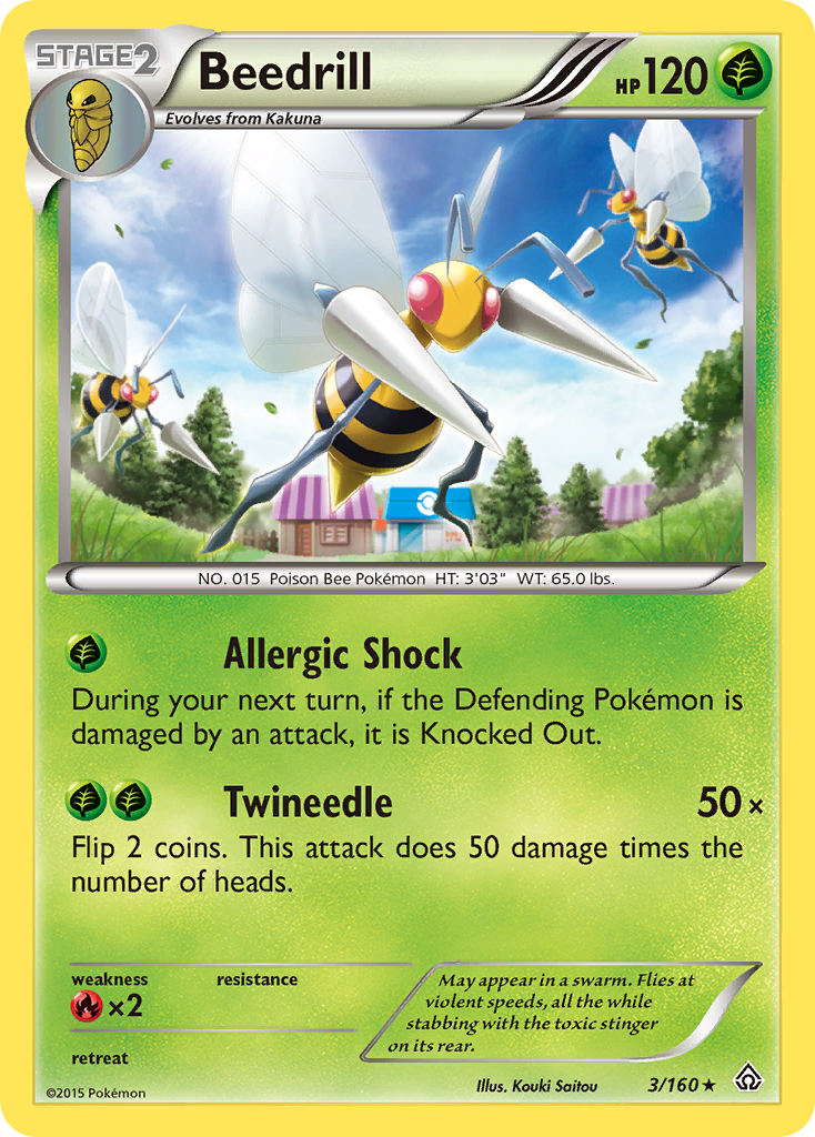 Beedrill (3/160) [XY: Primal Clash] | Good Games Adelaide SA