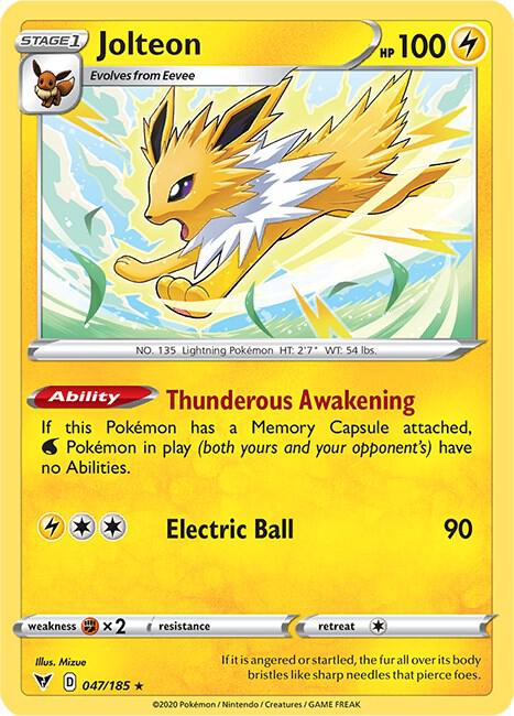 Jolteon 047/185 (SWSH04: Vivid Voltage)  | Good Games Adelaide SA