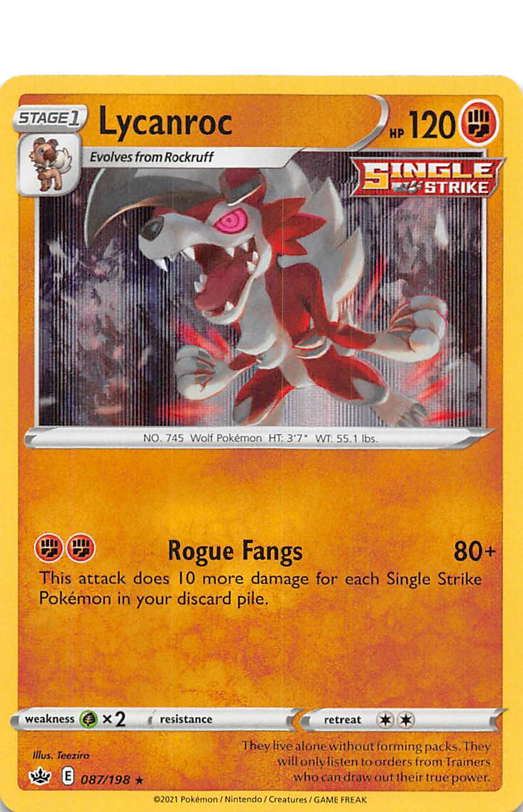 Lycanroc (087/198) [Sword & Shield: Chilling Reign] | Good Games Adelaide SA
