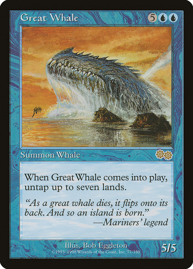 Great Whale 77 (Urza's Saga)  | Good Games Adelaide SA