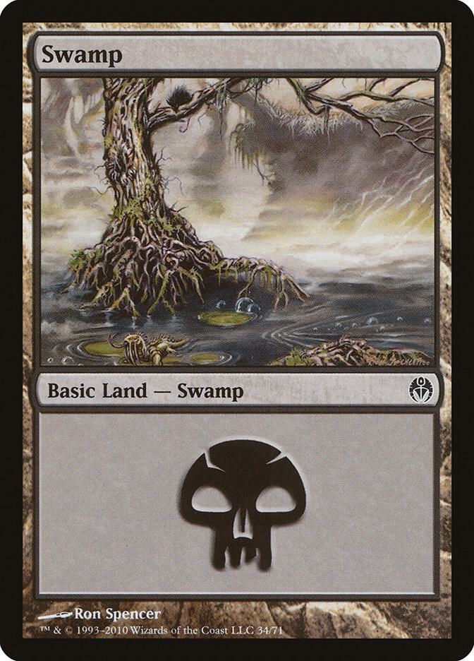Swamp 34 (Duel Decks: Phyrexia vs. the Coalition)  | Good Games Adelaide SA