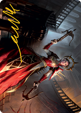 Bloodthirsty Adversary Art Card (Gold-Stamped Signature) [Innistrad: Midnight Hunt Art Series] | Good Games Adelaide SA