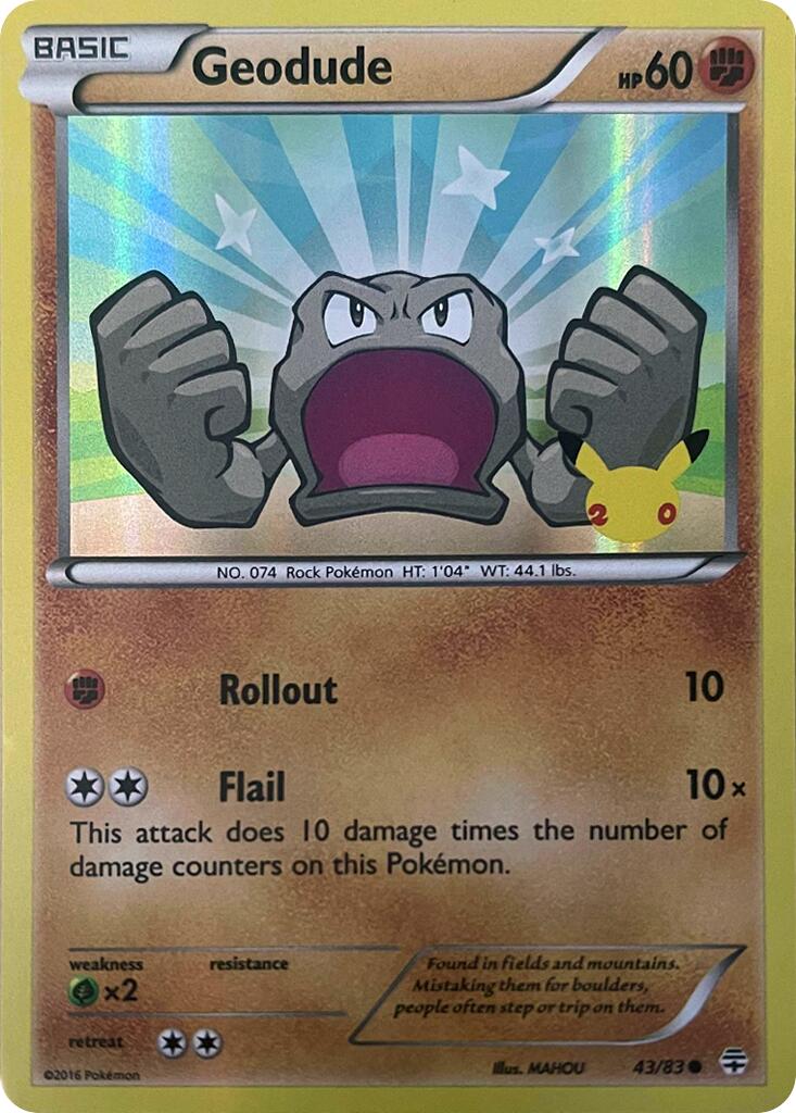 Geodude (043/083) [Celebrations: 25th Anniversary] | Good Games Adelaide SA