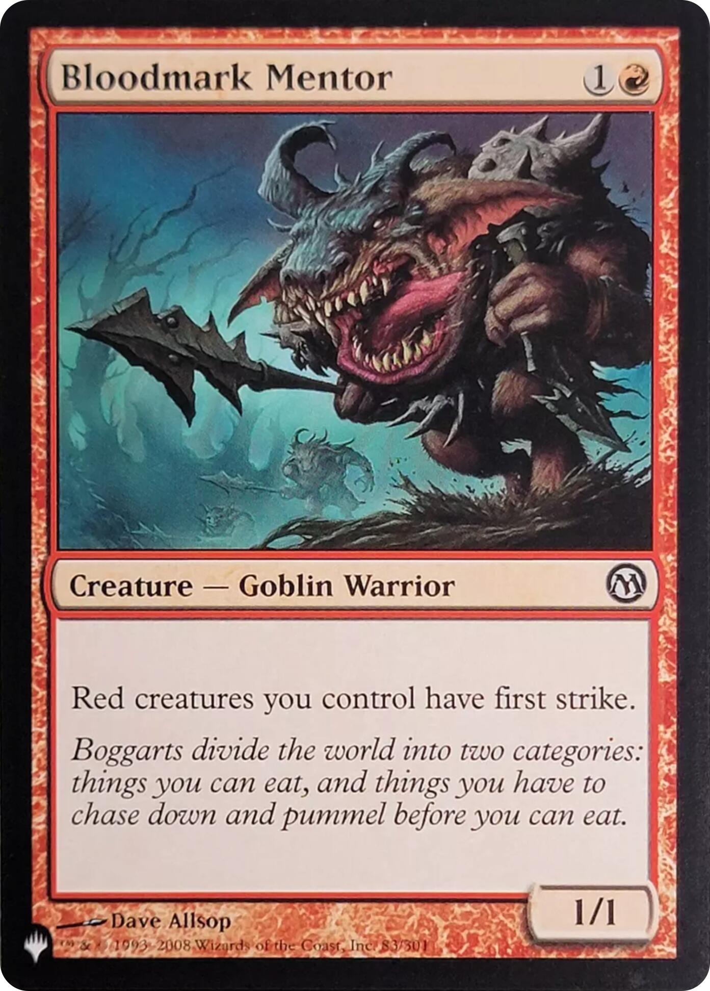 Bloodmark Mentor (83) [The List] | Good Games Adelaide SA