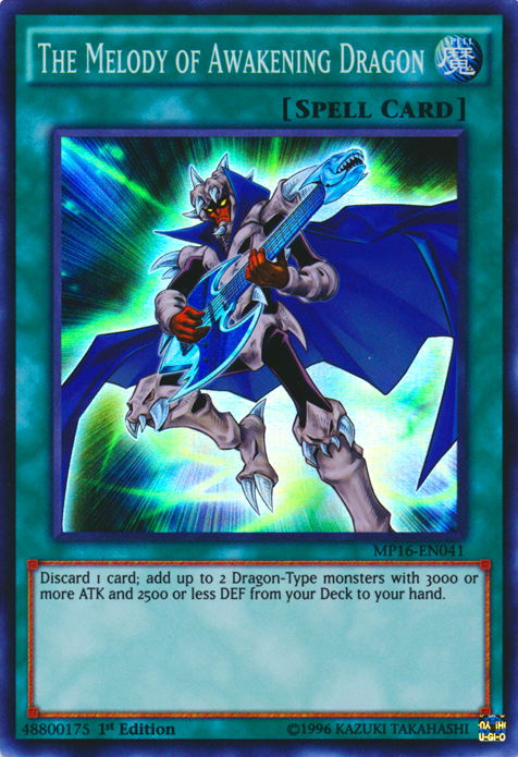The Melody of Awakening Dragon [MP16-EN041] Super Rare | Good Games Adelaide SA